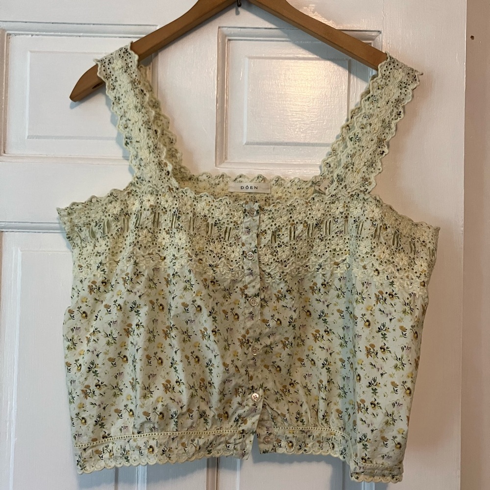 Doen Floral Crop Tank